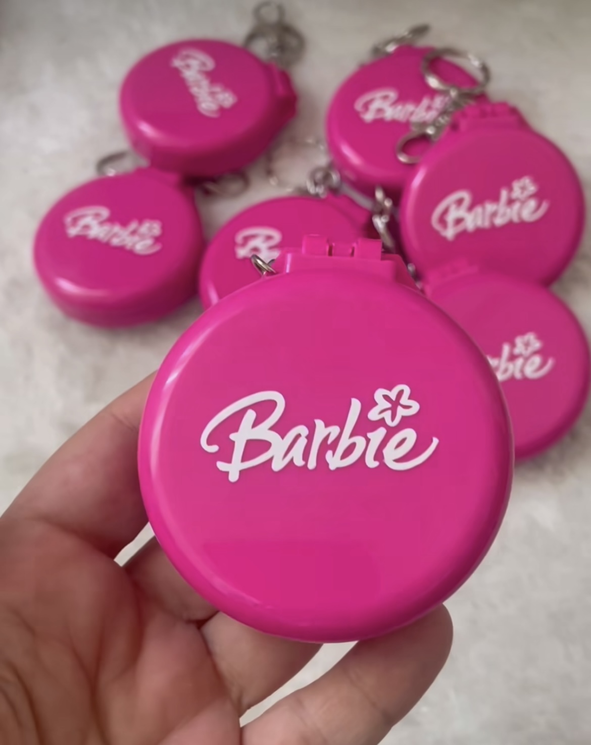 Pembe%20Barbie%20Taraklı%20Çanta%20Aynası